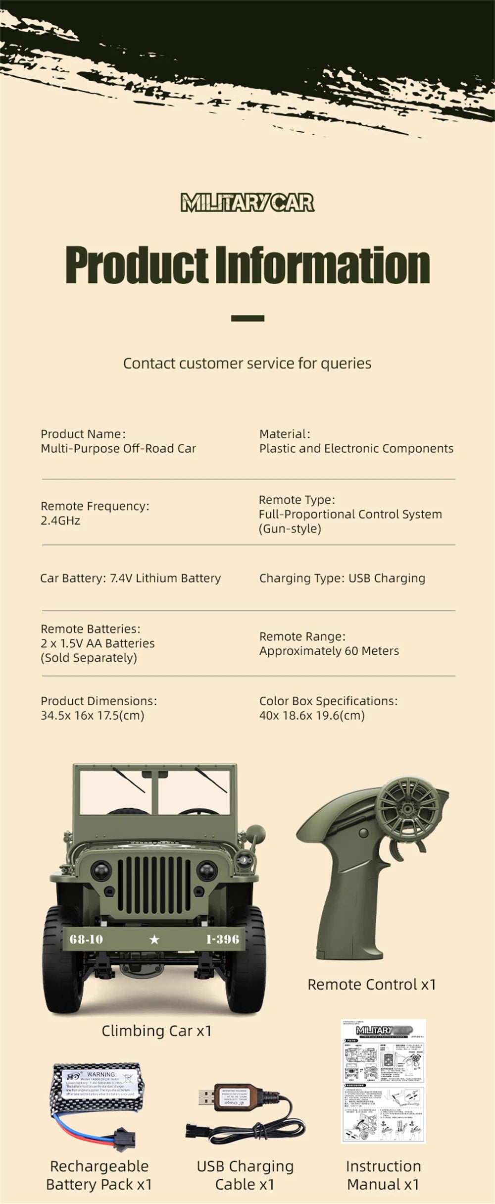 JJRC C8815 RTR 1/10 2.4G 4WD RC Car Off-Road Climbing LED Light Optional Winch Canopy Metal Frame Rock Crawler Vehicles Models