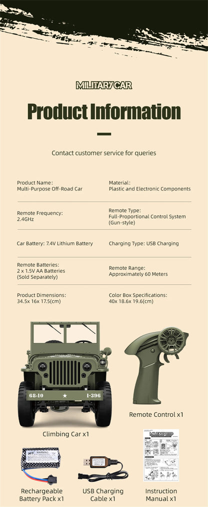 JJRC C8815 RTR 1/10 2.4G 4WD RC Car Off-Road Climbing LED Light Optional Winch Canopy Metal Frame Rock Crawler Vehicles Models