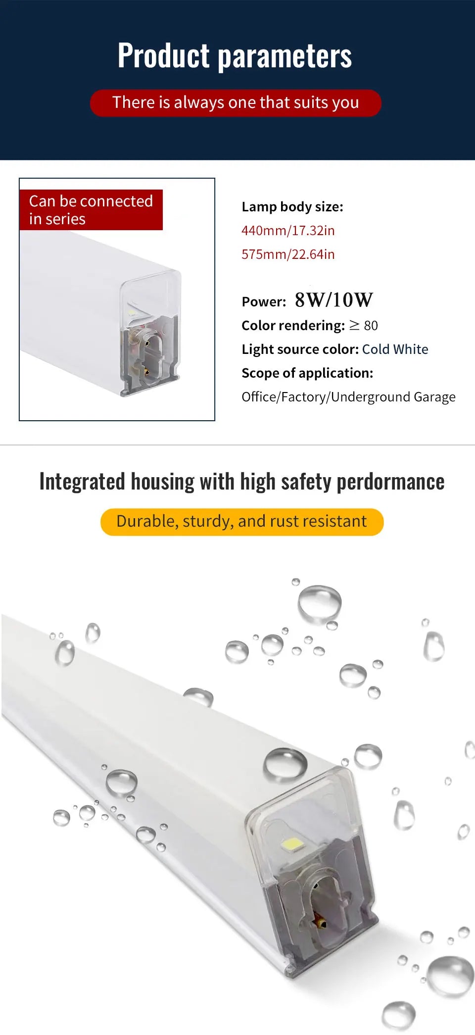 Led tube light 220v 110v T5 led Bracket Lamps For Home 8W10W 40cm Bar lights Industrial Commercial Light Fixture Kitchen Study.