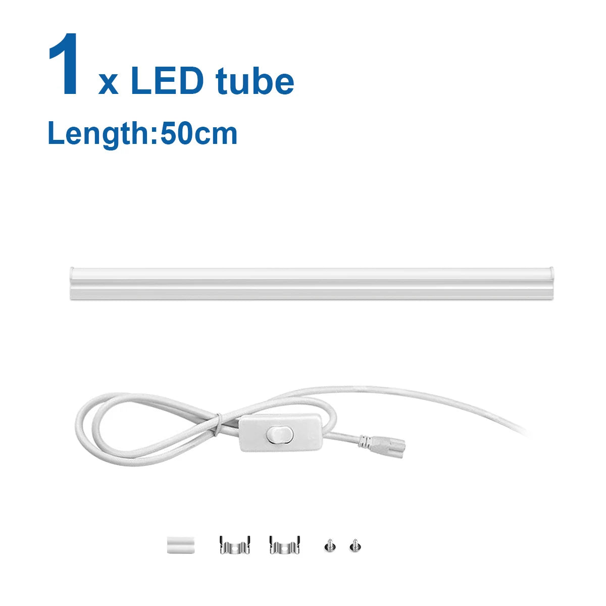 Strobe-free 50CM T5 LED Light Tube 15W AC 110V-220V LED Tube Bulb For Under Cabinet Ceiling Shop Workbench Warehouse Wall Lamp.