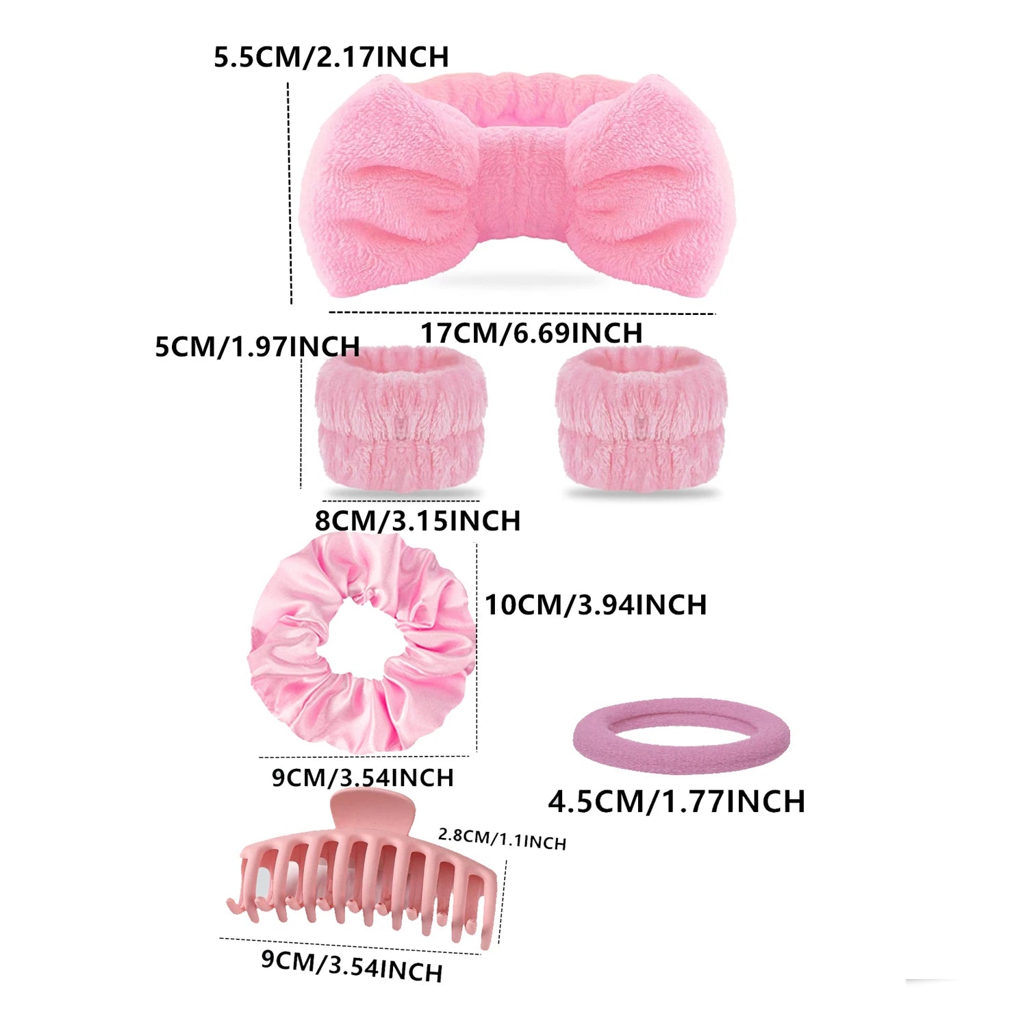 New Hair Accessories Set For Women,Headband For Washing Face,Hair Clip,Hair Bands,Hair Scrunchies,Hair Accessory Combination.