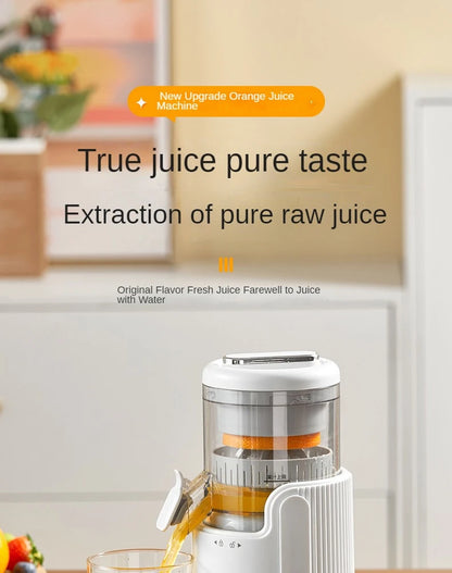 Rechargeable Electric Citrus Juicer Orange Juice Machine Extra Large Caliber Residue Separation.