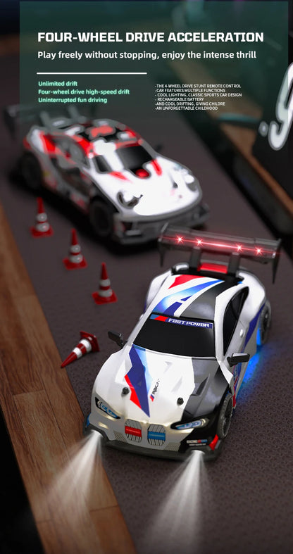 RC Car 4WD 1/24 Remote Control Cars 2.4G Radio High Speed Drift Racing High Speed Truck RTR Vehicle Toy Gift for Kids Children.