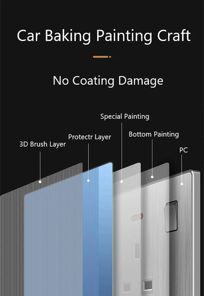 Große Neigungssteckdose im nordischen Stil, grau, 13 A, elektrische Schaltersteckdose nach britischem Standard, universelle Wand-Doppelsteckdose mit USB-Anschluss 2,1 A.