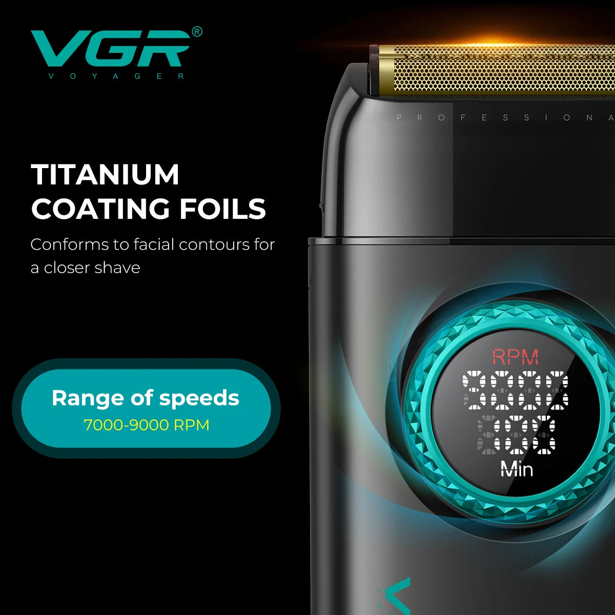 VGR Hair Trimmer Brushless Motor Clipper Professional Hair Dryer Beard Trimmer 4 IN 1 Multifunctional Barber Combo V-001 V-401.