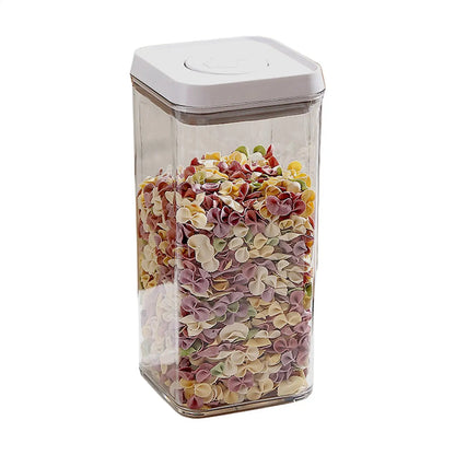 Cereal Container Kitchen Airtight Jars Clear Stackable Sealed Jar for Rice Pet Food Home Bakers Pantry Organizers Dried Fruits.