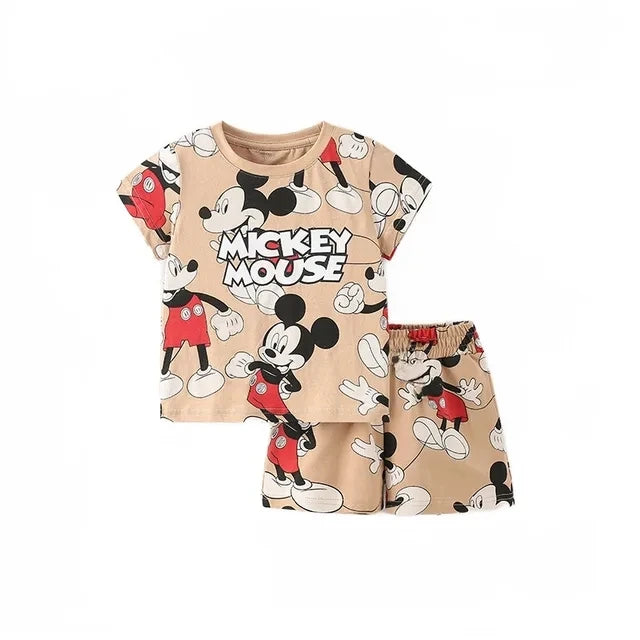 Sommer Cartoon T-Shirt Shorts Kinder Jungen Set Baumwolle T-Shirts Hosen Freizeit Jungen und Mädchen Babys Kleidung lässig 2 stücke.