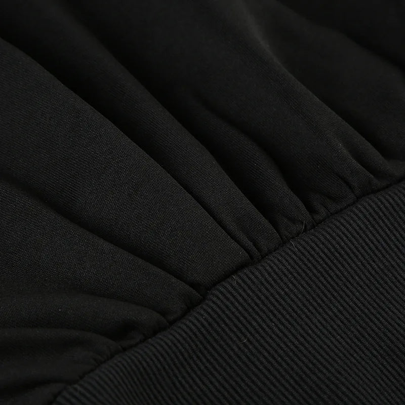 Goth Dark Autumn Winter Faux Fur Collar Solid Hooded Coats Women Casual Slim Waist Zip Hoodies Gothic Jackets Chic Streetwear.