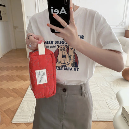 2025 Cute Rabbit Travel Cosmetic Lipstick Purse Storage Bag Kawaii Women Makeup Handbags Organizer Wallet Pouch Pencil Case Bags.