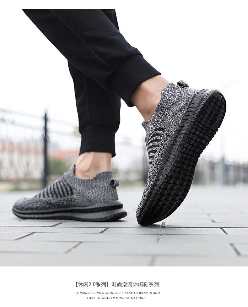 Men Shoes Lightweight Sneakers Men Fashion Casual Walking Shoes Breathable Slip on wear-resistant Mens Loafers Zapatillas Hombre