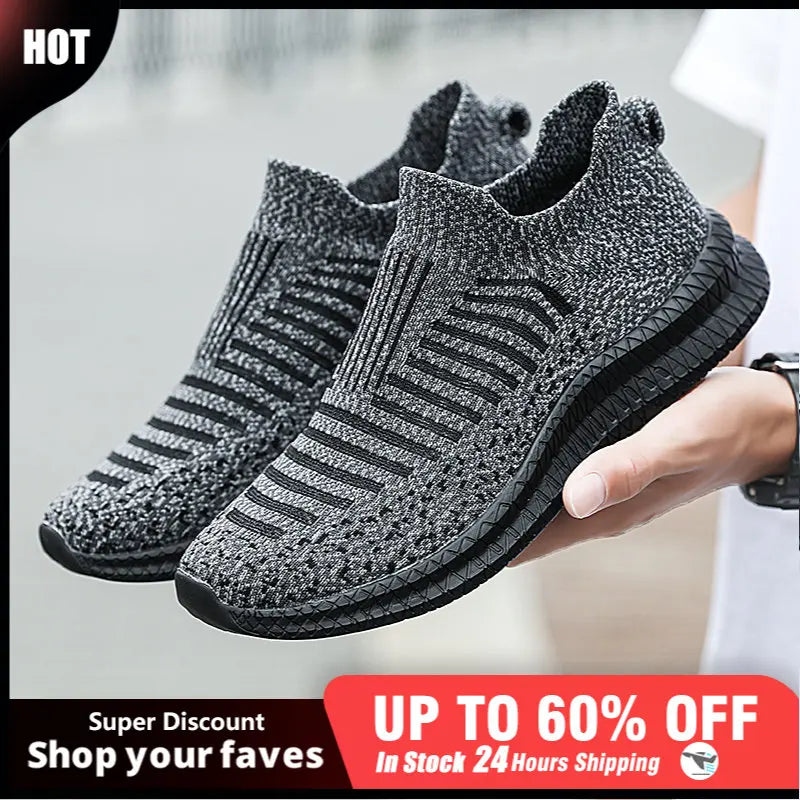 Men Shoes Lightweight Sneakers Men Fashion Casual Walking Shoes Breathable Slip on wear-resistant Mens Loafers Zapatillas Hombre.