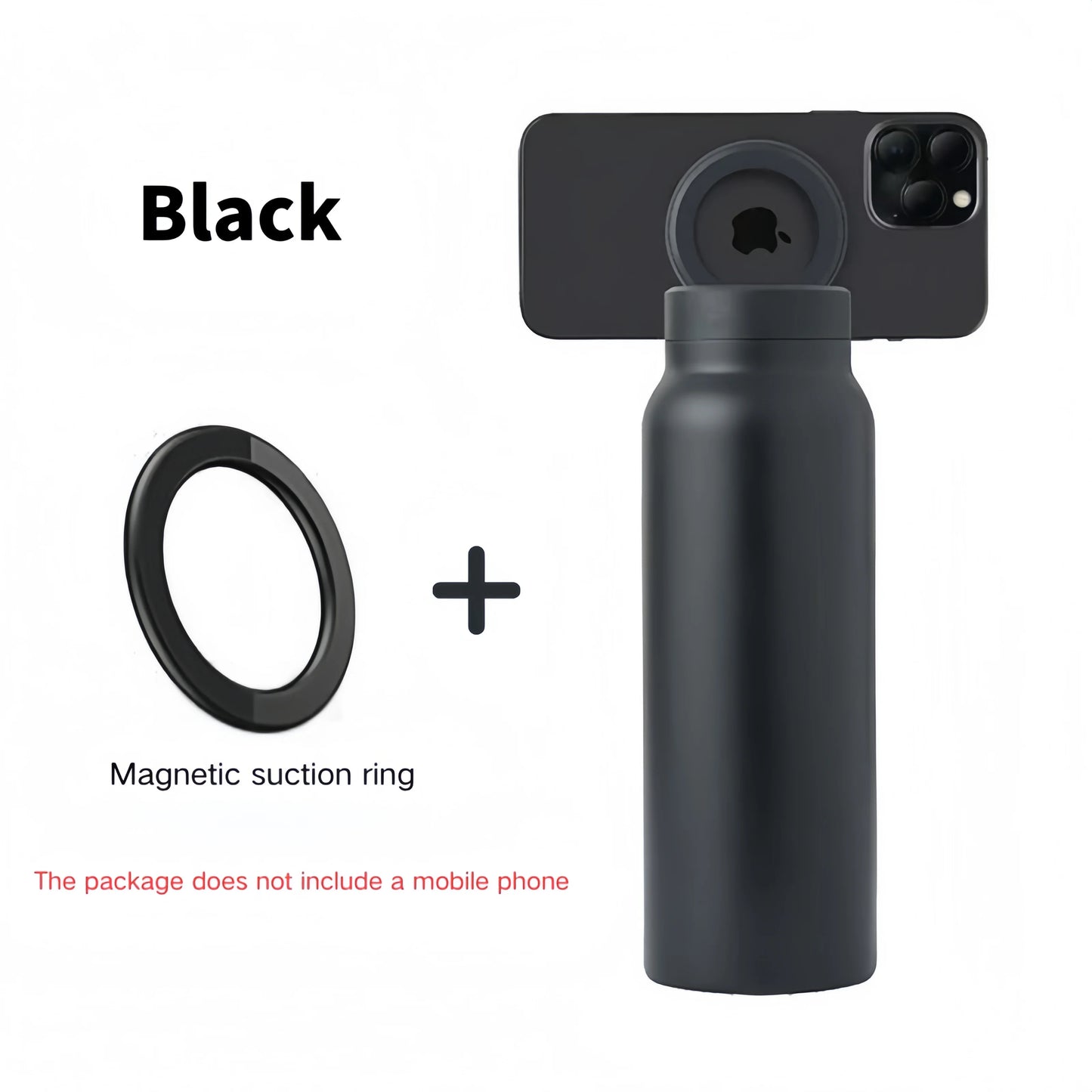 24 Oz Insulated Stainless Steel Sports Water Bottle With Straw Outdoor Insulated Water Mug With Magnetic Phone Holder Thermos