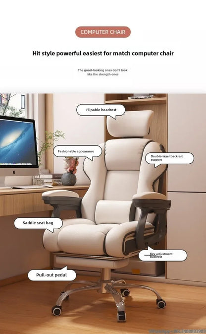 Bequemer Büro-Computerstuhl, universitätsschlafsaal, Schlafzimmer, Wohnzimmer, Spiel, Live-Streaming-Stuhl mit verstellbarer Rückenlehne