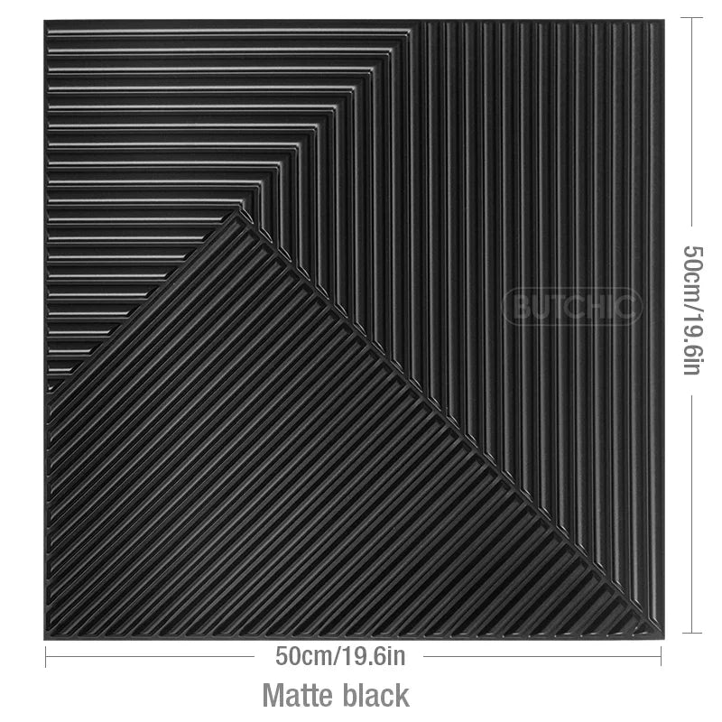 12pcs 50cmx50cm Wood grain 3D Stereo Wall Panel Diamond design tile wall sticker living room mold Bathroom waterproof wall paper