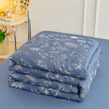 1pc Thin Duvet for Summer Quilt Single/Double/Queen Size Comforter Printed Blanket Home Soft Bedspread edredones (No Pillowcase).