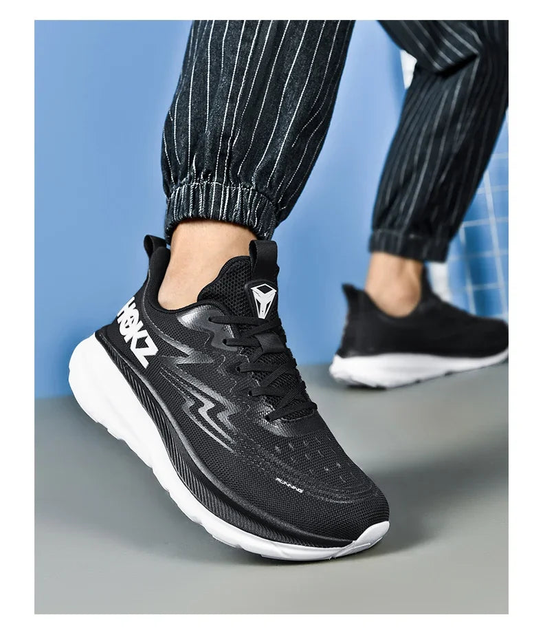 Men's Running Shoes Cushioning Outdoor Non-Slip Jogging Breathable Trainer Race Sneakers Luxury shoes Mesh Couple Off-road Shoes.