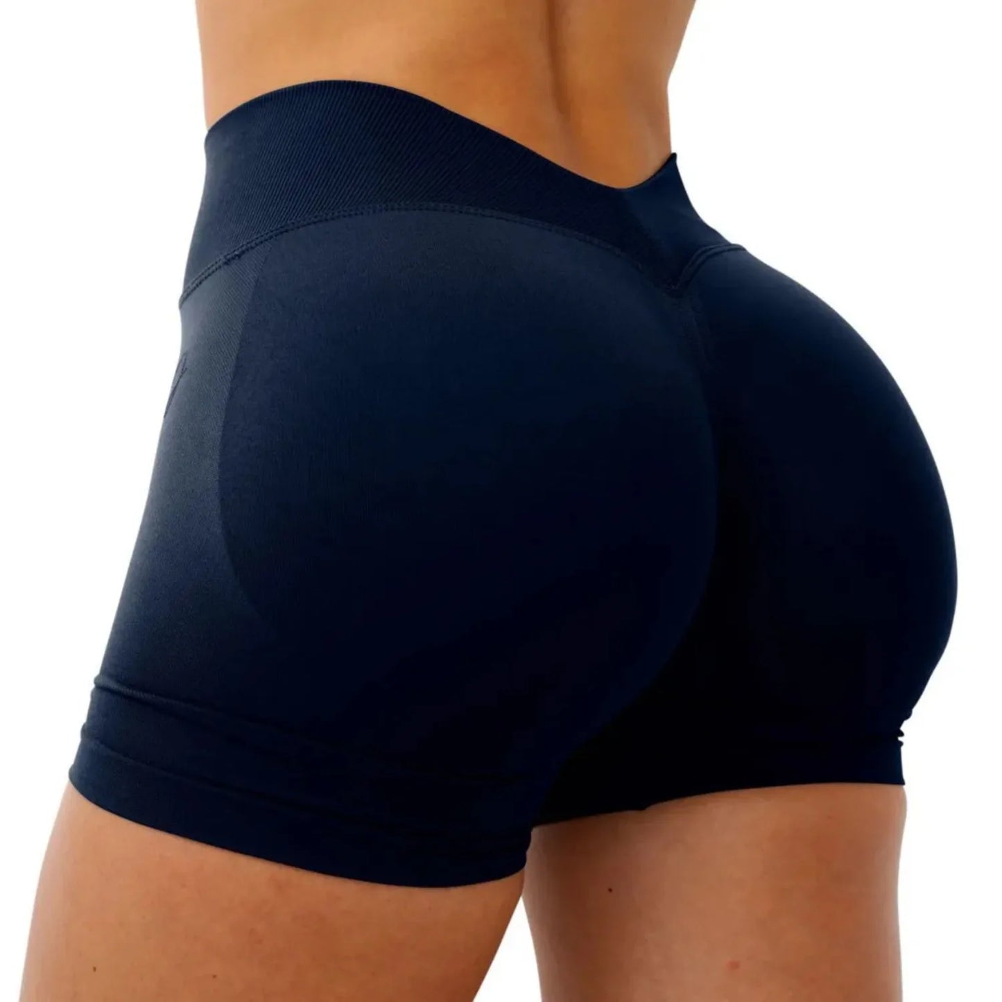 Short Gym Woman V Waist High Waist Fitness Training Yoga Clothing Running Butt Lifting Workout Leggings Cycling Sports Shorts.