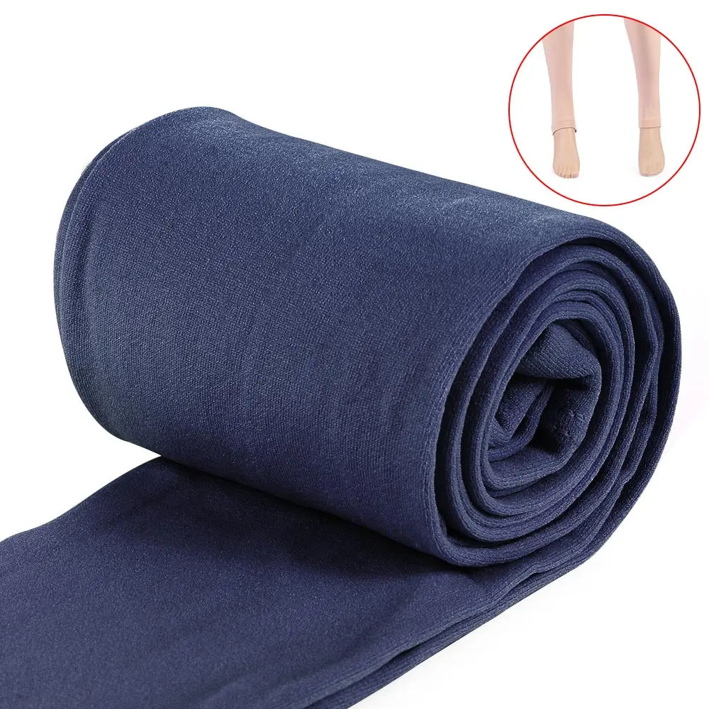 Fluff Lined Winter Thermal Warm Thick Pantyhose Stretch Slim Leggings Pants Colorful Warm Tights Women's Clothing
