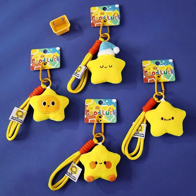 Stern-Schlüsselanhänger für Taschen, Partygeschenke, Geschenke, Cartoon-Stern-Schlüsselanhänger, Zubehör, Weihnachtsdekoration, 2025, Neujahrsgeschenke.