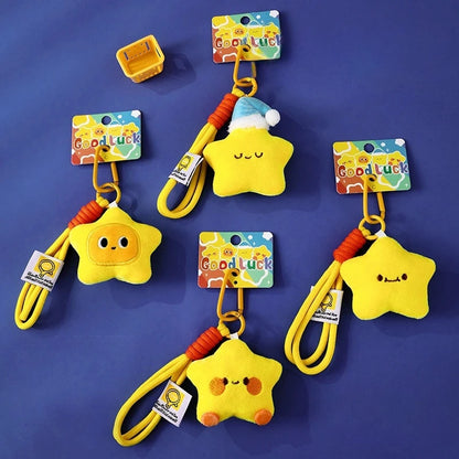 Stern-Schlüsselanhänger für Taschen, Partygeschenke, Geschenke, Cartoon-Stern-Schlüsselanhänger, Zubehör, Weihnachtsdekoration, 2025, Neujahrsgeschenke.