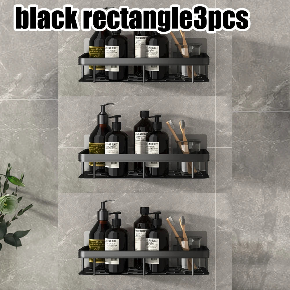 Wandbehang Ecke Rechteckiges Rack Badezimmer Regal Handtuchhalter Regale Wand Dusche Shampoo Rack Kein Bohrer Regal Stativ
