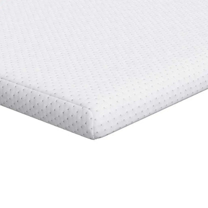 Soft White Mattress Pad 200x200 cm 100 Percent Polyester Jacquard Fabric Bed Cover Protector.