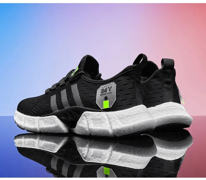 New Fashion Runnning Sport Shoes Men Sneakers Lightweight Breathable Mesh Comfortable Men's Casual Shoes Outdoor Jogging Zapatos
