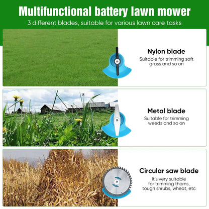 800 W elektrischer Rasenmäher, kabelloser Rasentrimmer, Gartenrasentrimmer, Rasentrimmer, Cutter, Elektrowerkzeuge für Makita-Akku