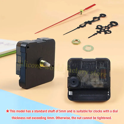 SW Uhr Mechanismus Stille Quarzwerk Set Maschine Wand Hände Stille Sweep Zweite Bewegung Mit Zeiger DIY Reparatur Teile Werkzeug