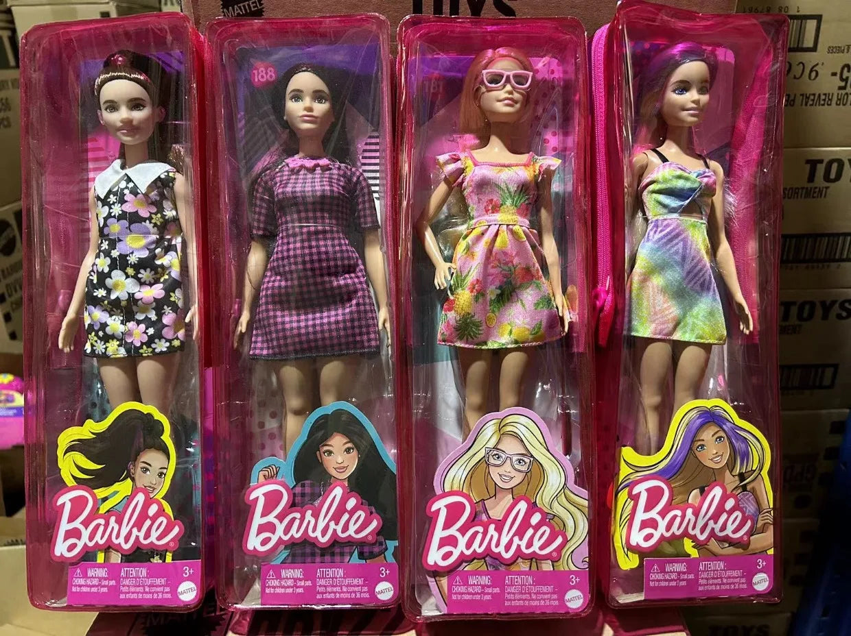 Genuine Barbie Dolls Brand Assortment Fashionista Girl Fashion Doll Princess Toys For Girls Bonecas Barbie Doll Birthday Gifts.