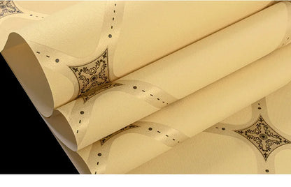 Hirschleder-Samttapete, nordische geometrische Muster, Linien, moderne, minimalistische, vertikale Streifen, Wohnzimmer-TV-Hintergrundtapete