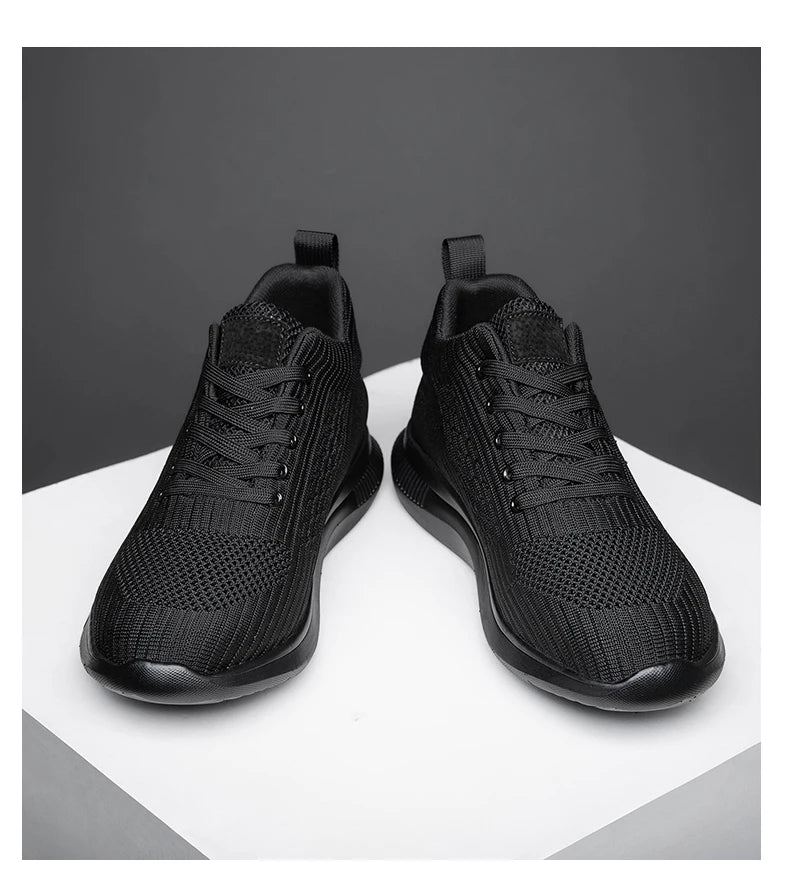 Men Big Size 37-47 Breathable Mesh Elevator Sport Shoes Soft Comfortable 6cm Hidden Heels Height Increasing Sneakes Lift Casual.