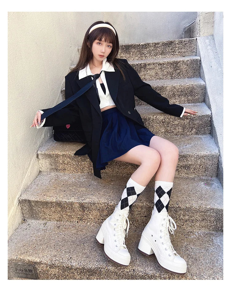 Women Platform Sneakers Canvas Shoes Personalized Luxry Heels Skateboard Lace Up Casual Fashion Outdoor Sneakers.