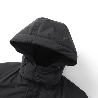 -15 Degree Winter New High Quality Thickened Cotton Warm Hooded Cotton Jacket For Men Loose Sports Windproof Oversized Jacket.