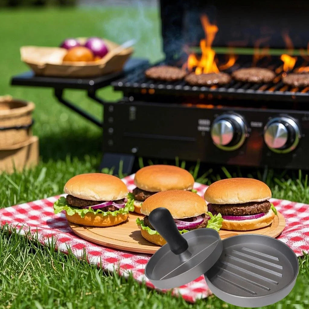 Burger Press Hamburger Meat Tool Patty Maker Aluminum Burger Maker for Kitchen BBQ Grill.