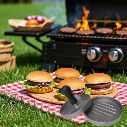 Burger Press Hamburger Meat Tool Patty Maker Aluminum Burger Maker for Kitchen BBQ Grill.
