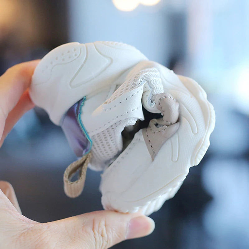 Sports Shoes Autumn Girls Boys Mesh Breathable Outdoor Shoes Children Casual Running Shoes Toddler Sneakers.