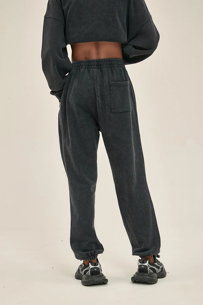Vier Jahreszeiten Neue Mode Für Männer Casual Trendy Amerikanischen Gewaschen Gewachst Lose Einfarbig Hosen Gerade Jogger Hosen Männliche Hosen