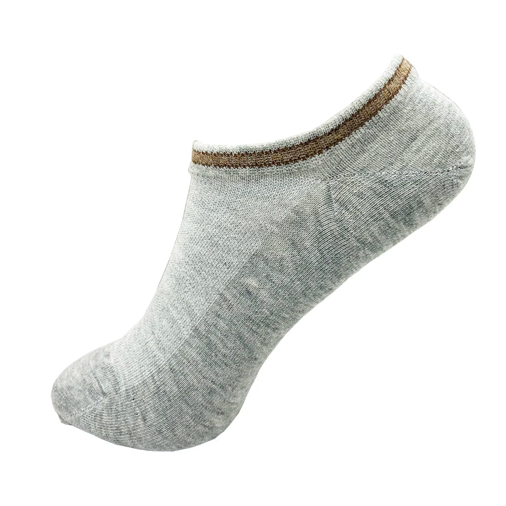 4 Pairs Cotton Women's Boat Socks No Show Socks Set for Lady White Invisible Cotton Socks Pack Pink Black Breathable Summer.