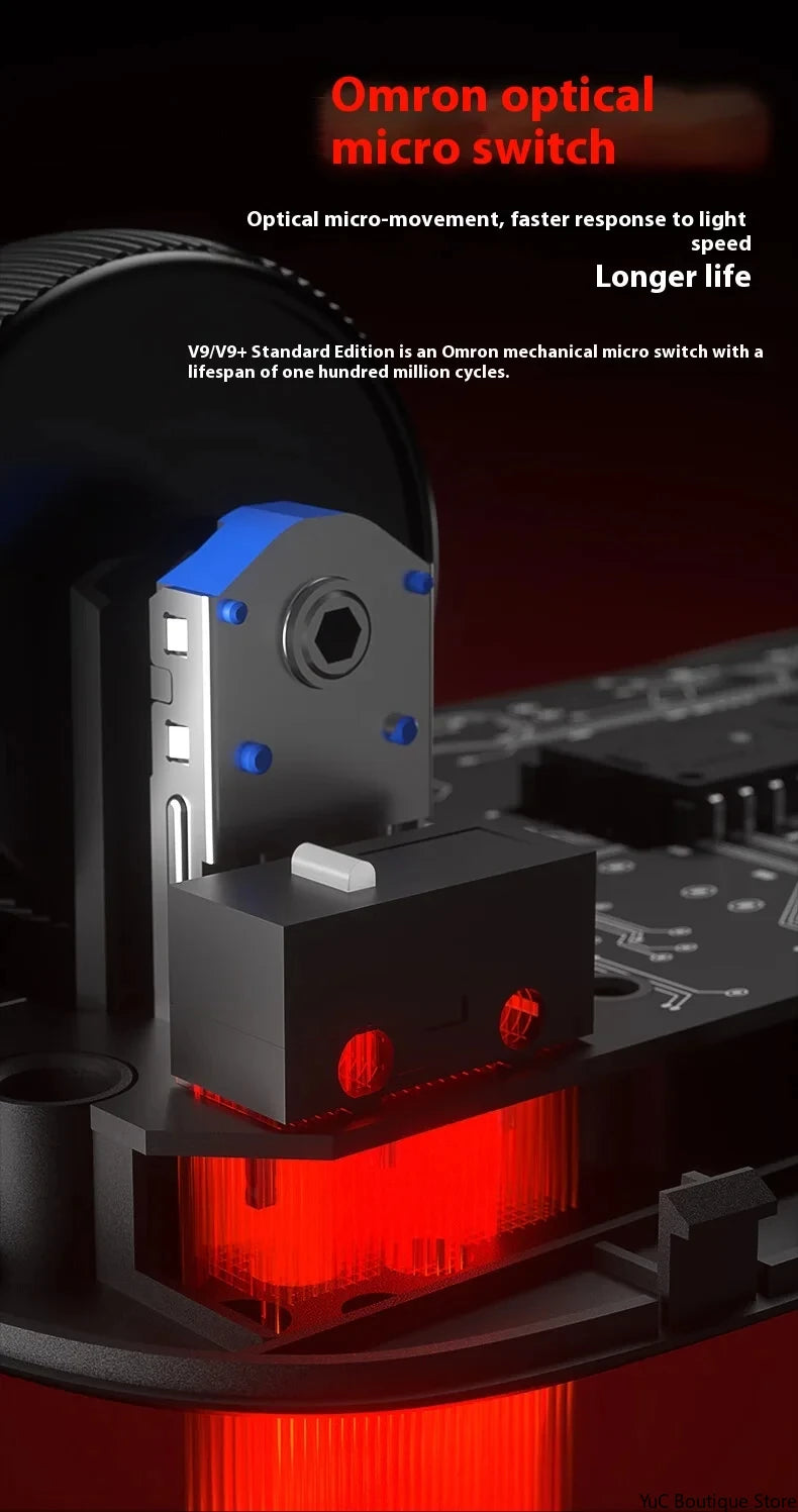 New Aula V9 Ultra Wireless E-sports Gaming Mouse Double 8k 3mode PAW 3950 8k 55g Lightweight Ergonomic Mouse Custom PC Accessory.