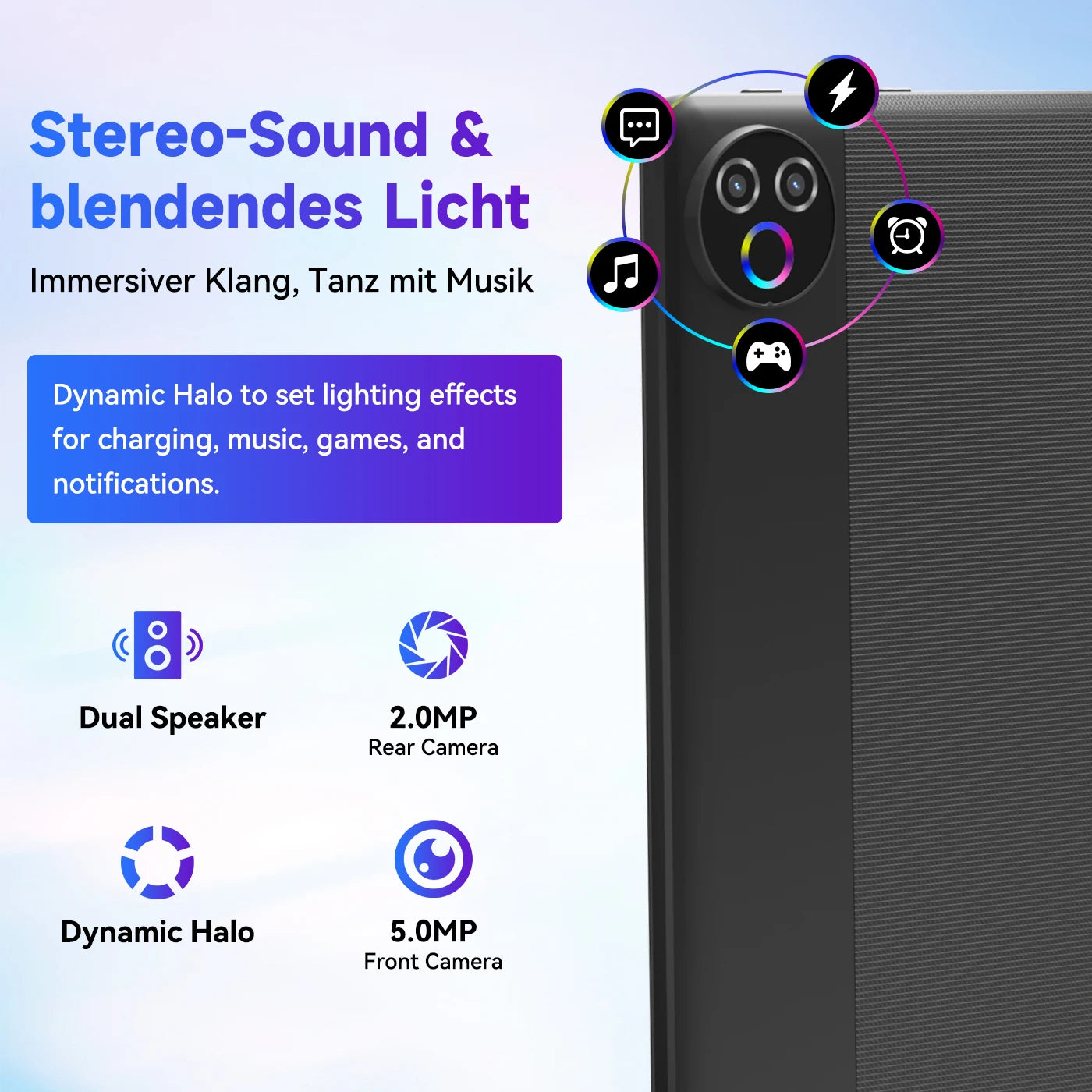 URAO Android 15 Tablet 10.1 Inch 20(3+17)GB RAM 64GB ROM 5-core Dual Camera Tablets PC Set Keyboard/Case/Mouse/Stylus/Headphone.