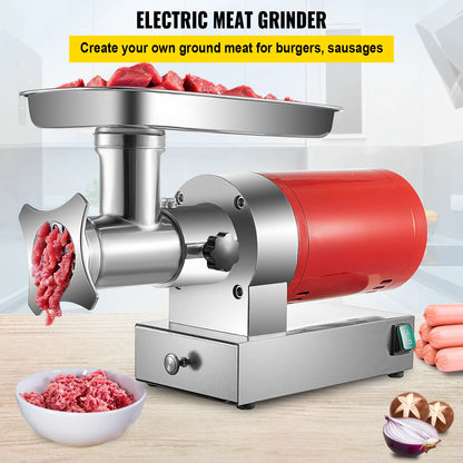 SucceBuy Electric Meat Grinder, 661 Lbs/Hour 1100 W Meat Grinder Machine 1.5 HP Electric Meat Mincer with 2 Grinding Plates,.