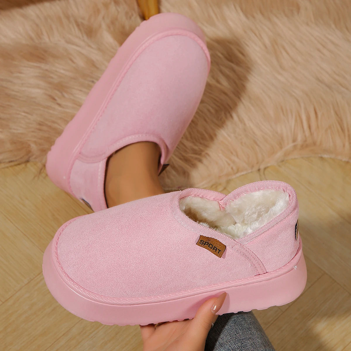 2024 New Classic Thickened Fluff Women's Snow Boots Comfortable Warm Ankle Boots Women Winter Ladies Shoes Chunky Botas Mujer.