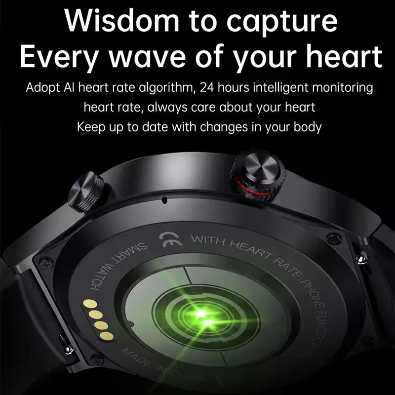 2025 NFC Bluetooth Call Smart Watch Men Full Screen GPS Sports Bracelet Waterproof ECG Health Monitor SmartWatch for IOS Android.