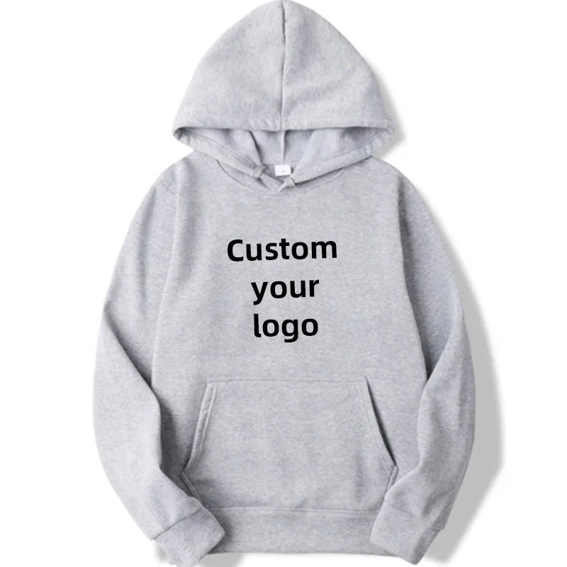 Customized hooded shirt for men and women, featuring photos and logos of your design. High end gifts in EU sizes