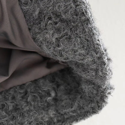 2025 frauen Elegante Feste Mantel Zipper Langarm Tasche Bomber Jacke Weibliche Casual Weiche Woolen Lose Streetwear Mäntel.