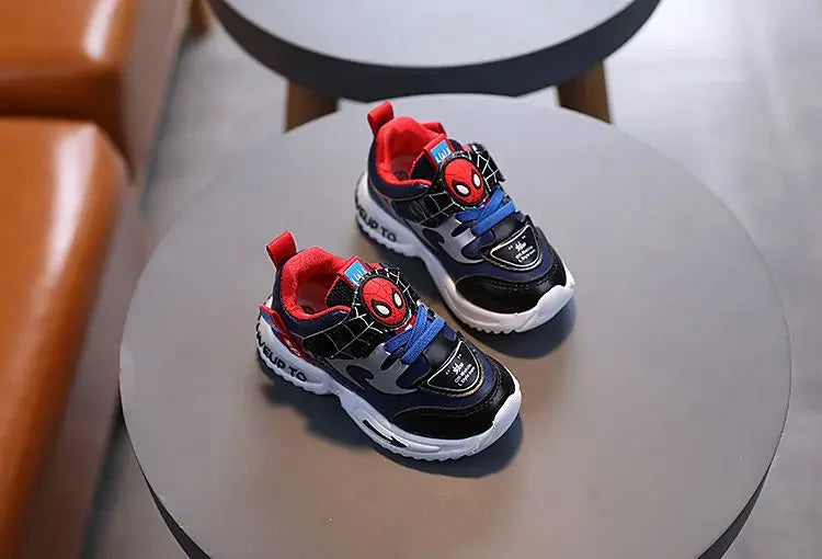 2024 New Arrival Disney Children Casual Shoes Fashion Cartoon Spiderman Boys Sneakers Kids Outdoor Shoes Sport Shoes for 1-6Y.