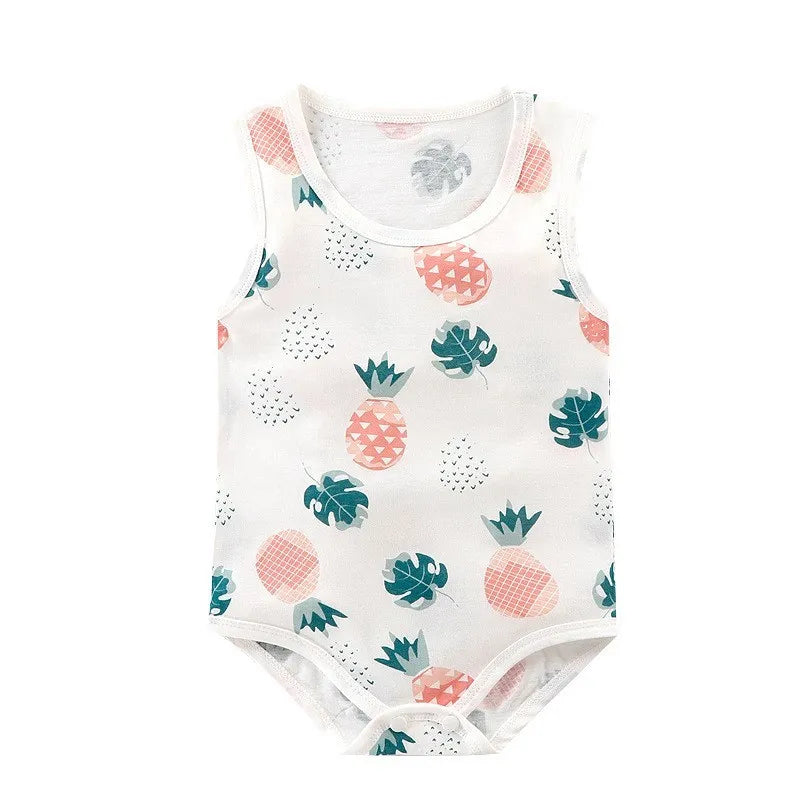 Sommer Baby Body Kinder Ärmellose Casual Einteiliges Neugeborenen Jungen Mädchen Cartoon Tier Strampler Kleinkind Overall Kleidung 0-2 jahre.