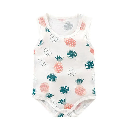 Sommer Baby Body Kinder Ärmellose Casual Einteiliges Neugeborenen Jungen Mädchen Cartoon Tier Strampler Kleinkind Overall Kleidung 0-2 jahre.