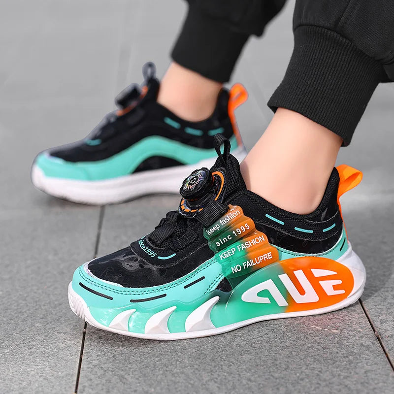 Autumn New Design Children Sneaker Boy Sports Shoes Fashion 4 To 12 Years Kids School Tennis Shoes Boy Casual Sneaker.